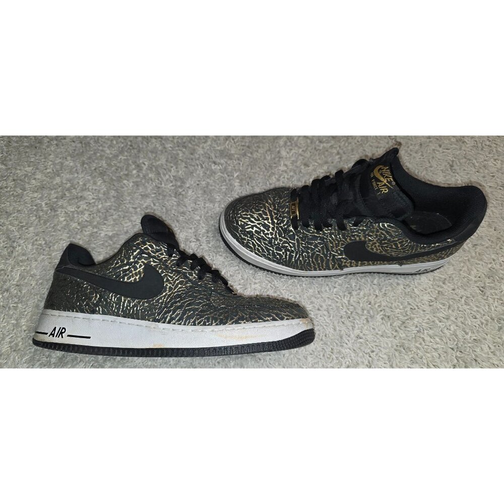 Nike Air Force 1 Low “Black Gold Elephant” size 10.5